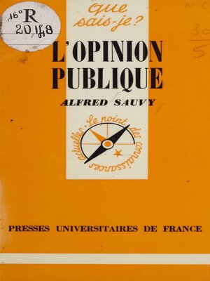 cover image of L'opinion publique